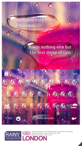 Rainy London Kika Keyboard