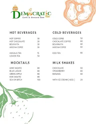 Democratic Cafe And Snacks Bar menu 1