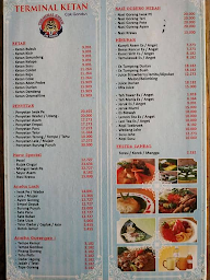 Terminal Ketan Cak Gendut menu 1