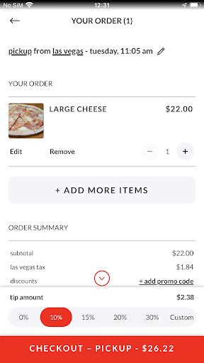 Screenshot Mr Moto Pizza