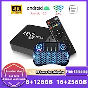 Đầu Tv Box Mxq Pro 4K 5G Android 10 Tv Box 4K Hd Và Bàn Phím I8 S905W Chất Lượng Cao