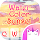 Download Water Color Sunset Keyboard Theme for Girls For PC Windows and Mac 1.0