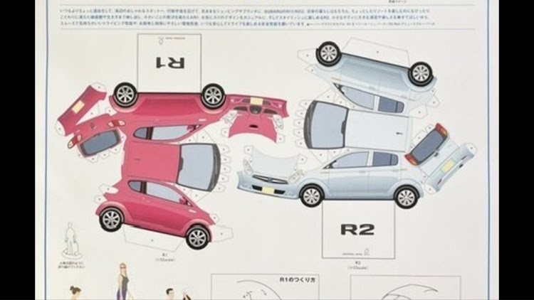 軽自動車好きさんが投稿したペーパークラフト・ステラカスタムRS・R1S・R2に関するカスタム事例の投稿画像3枚目