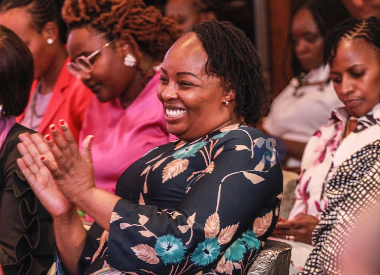 Media Owners Association chairperson and The Star Newspaper Chief Operating Officer Agnes Kalekye during the women summit on March 8, 2024