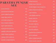 Parathe Wala menu 1