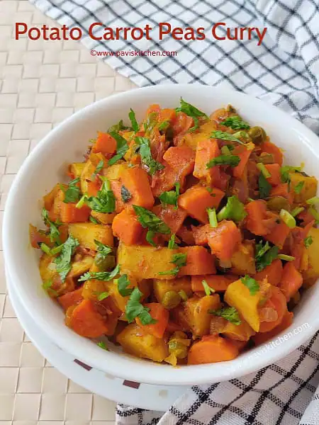 Aloo Carrot Bhujiya