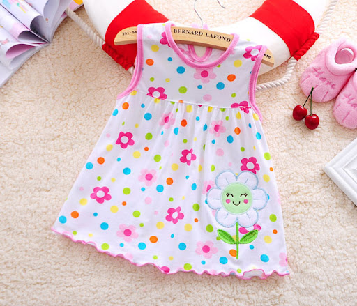 Title 4, Infant Original Skirt Dress Cotton Cartoon perf...