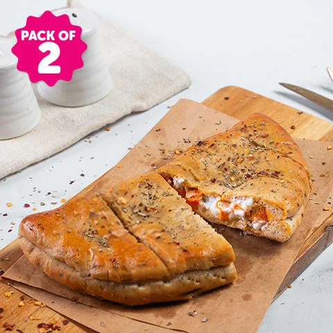 Chicken Tikka Stuffed Garlic Bread (Pack Of 2)