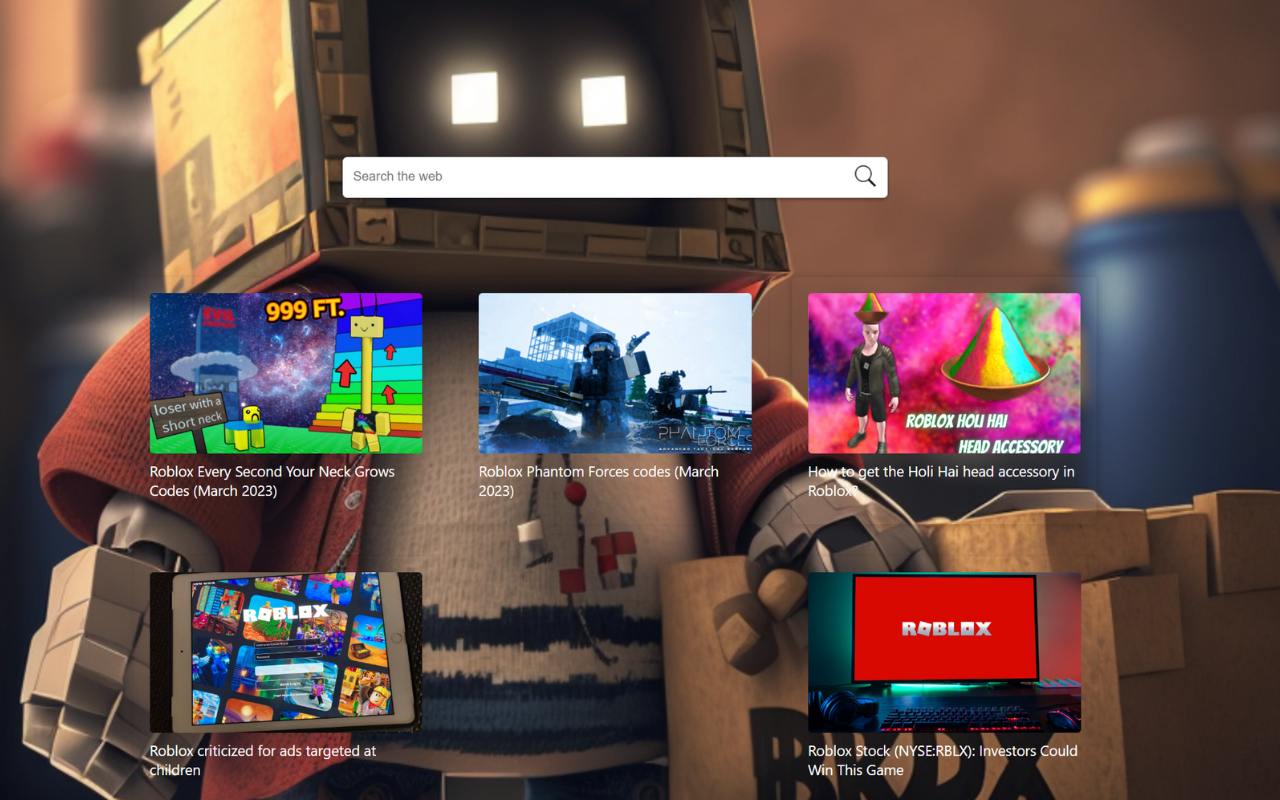 Roblox New Tab Preview image 0