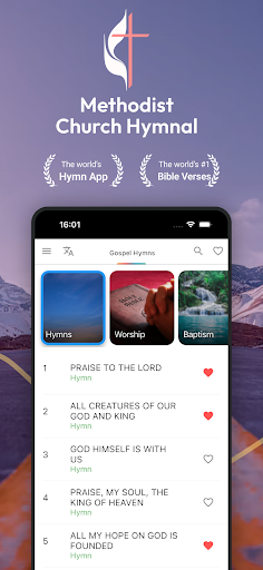 Methodist Hymnal hero screenshot