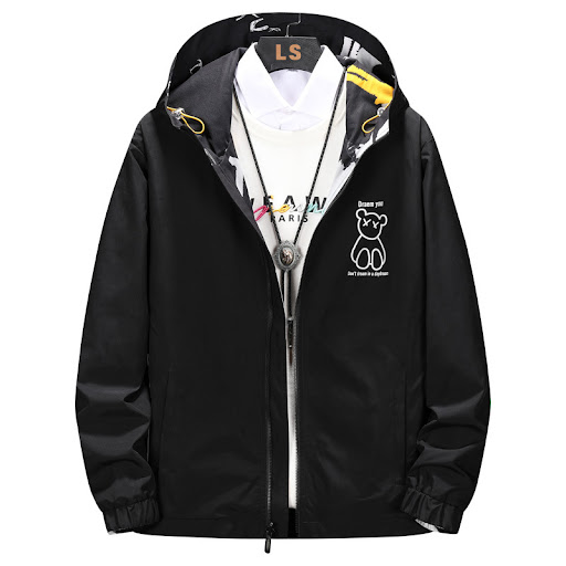 Title 5, Fashion Personality Double Sided Wear Casual Ja...