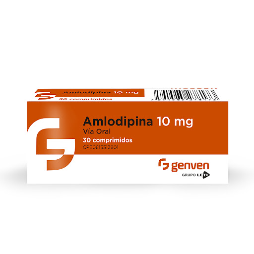 Amlodipina 10Mg 30 Comprimidos Genven