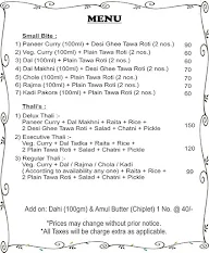 Small Bite menu 2