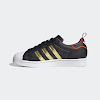 superstar core black / gold metallic / scarlet