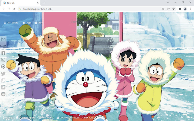 Doraemon Wallpaper HD New Tab