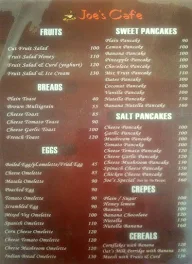 Joe's Cafe menu 2