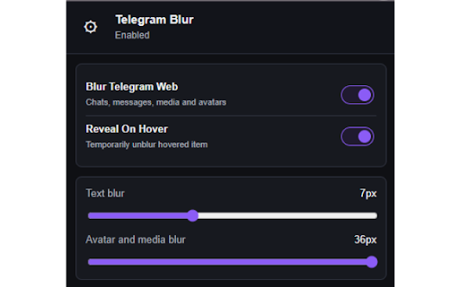 Telegram Blur screenshot 2