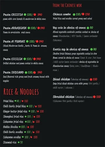 Pimento menu 