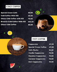 Crown Cafe menu 1