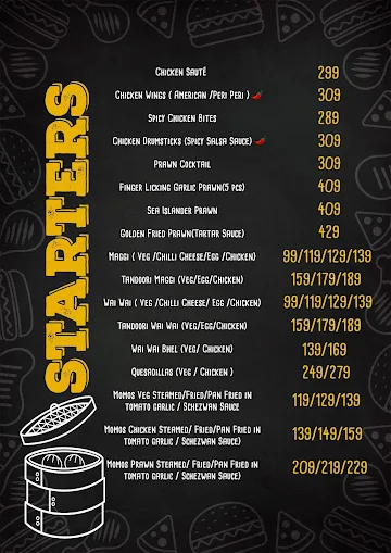 Puffs N Bites menu 