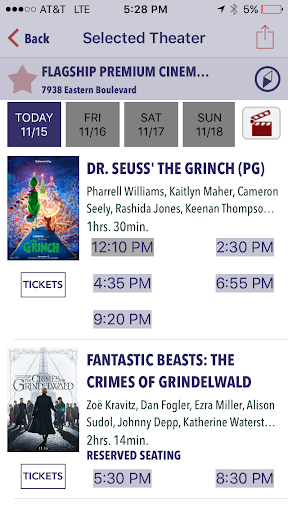 Flagship Cinemas Ticketing