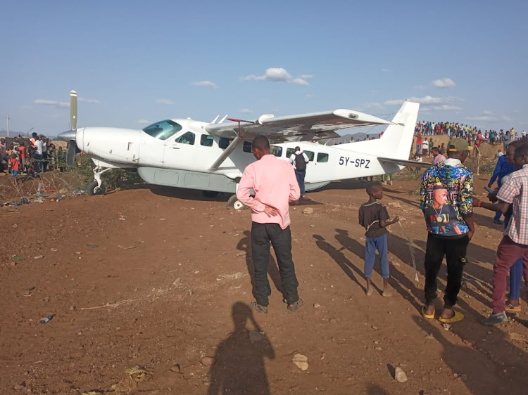 The plane was carrying secretariat team who were dispatched to organise a political event.