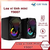 Loa Máy Tính Laptop Vi Tính Mini Y - 9077 Âm Bass Trầm Nổi Loa Di Động Eagle Eye Dùng Cho Giắc Cắm Âm Thanh 3.5Mm