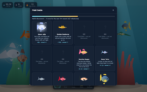Tabquarium — Your New Tab Aquarium screenshot 4
