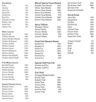 Maasoli Lunch Home menu 1