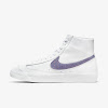 blazer mid '77 essential white / gray fog / white / canyon purple