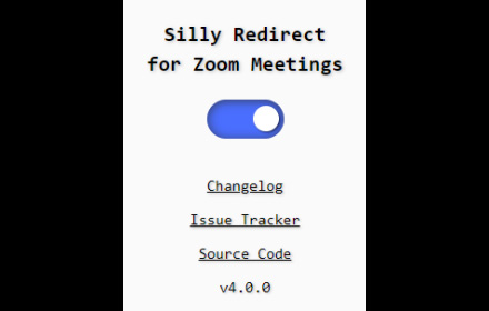 Silly Redirect for Zoom Meetings small promo image