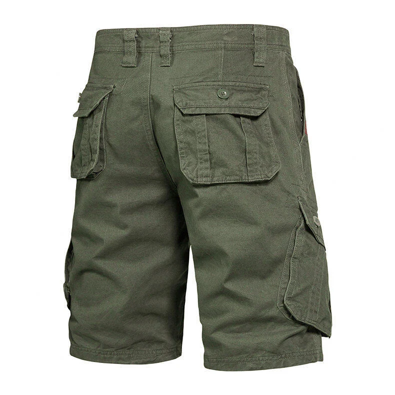 Title 23, Summer New Solid Color Tooling Fifth Pants Comf...