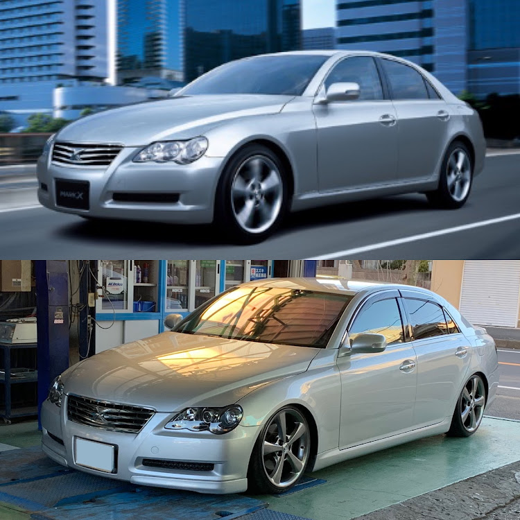 マークXのマークX 120系・Sパッケージ・車高調・シンプルスタイル・ビフォーアフターに関するカスタム事例の投稿画像1枚目