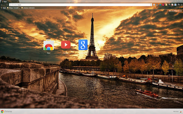 Beautiful Eiffel Tower chrome extension