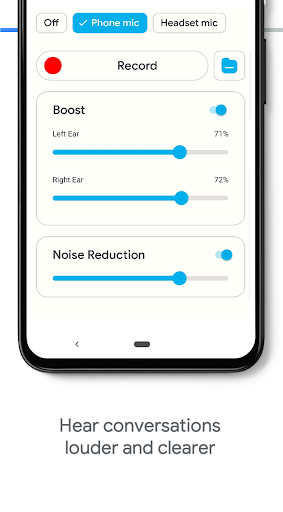 Screenshot Hearing Aid App for Android