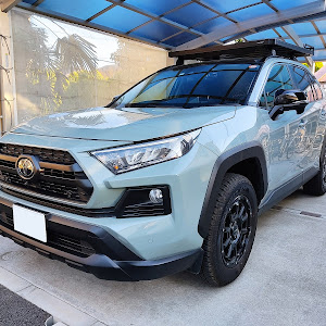 RAV4 アドベンチャー　スキッドプレート　ラプターライナー塗装　フロントリア