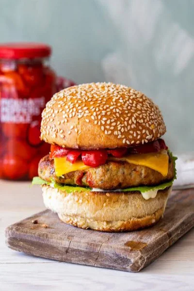 Indian Spiced Chicken Burger