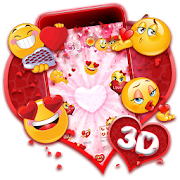 3D Valentine Love Emoji Theme 1.1.2 Icon