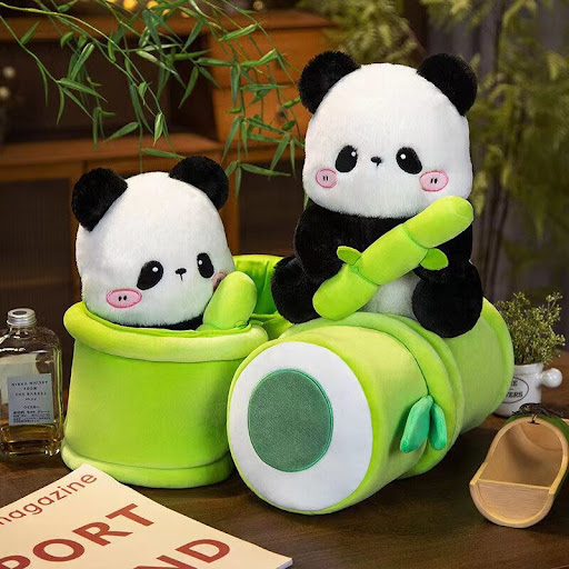 Title 3, National Treasure Panda Doll Plush Toy A cuddly...