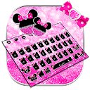 Pink Cute Glitter Bow Keyboard 10001003 APK تنزيل