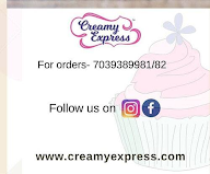 Creamy Express menu 1