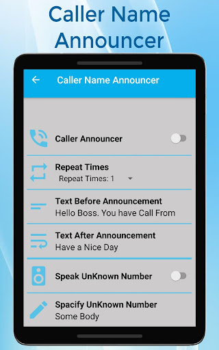 Caller Name Announcer