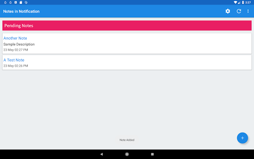 Notes in Notification, Keeps Notes After Reboot