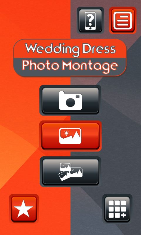 Android application Wedding Dress Photo Montage screenshort