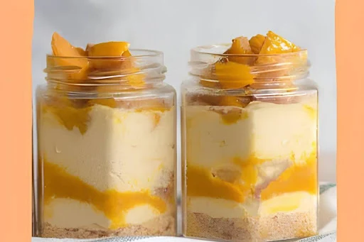 Mango Cheese Cake In Jar [2 Pieces]