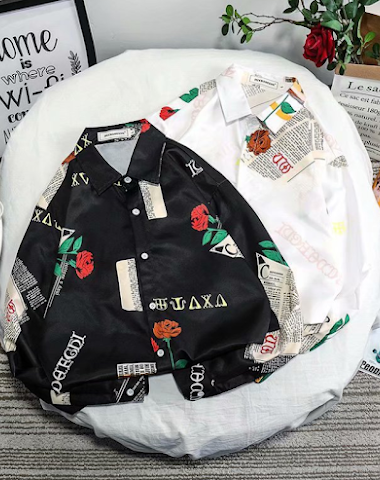 Loose Long Sleeve Tide Brand Shirt - 3