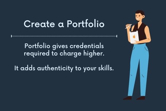 summary slide - create a portfolio