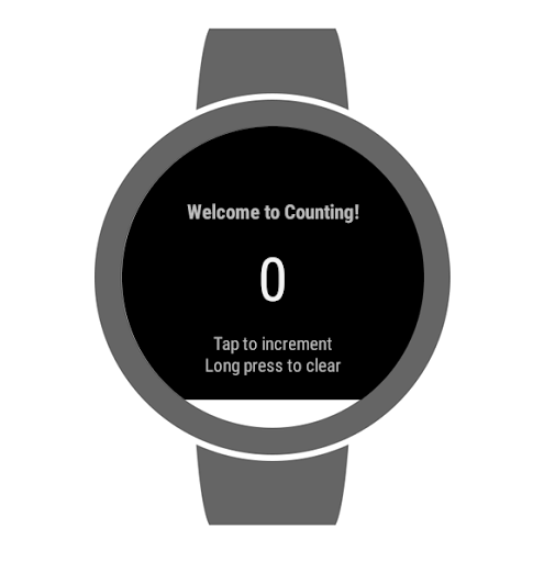 Counting for Android Wear