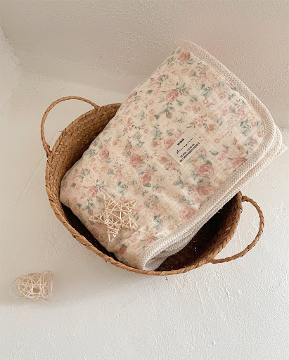 Title 12, Double Layer Cotton Hook Lace Plush Blanket off...