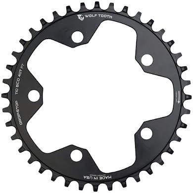 Wolf Tooth 110 BCD Cyclocross and Road Chainring - 110 BCD, 5-Bolt, Drop-Stop, 10/11/12-Speed Eagle and Flattop alternate image 2